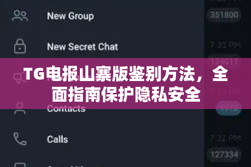 TG电报山寨版鉴别方法，全面指南保护隐私安全