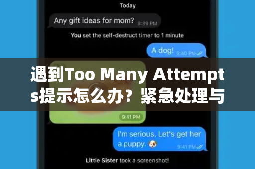 遇到Too Many Attempts提示怎么办？紧急处理与终极指南-第1张图片-TG官方版-支持端对端加密、云端同步和多设备登录