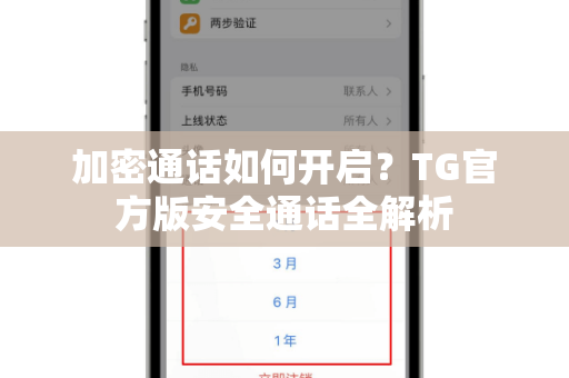 加密通话如何开启？TG官方版安全通话全解析-第1张图片-TG官方版-支持端对端加密、云端同步和多设备登录