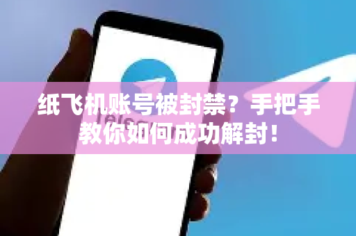 纸飞机账号被封禁？手把手教你如何成功解封！