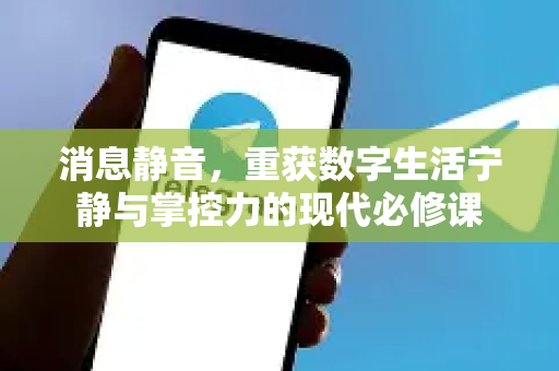 消息静音，重获数字生活宁静与掌控力的现代必修课-第1张图片-TG官方版-支持端对端加密、云端同步和多设备登录