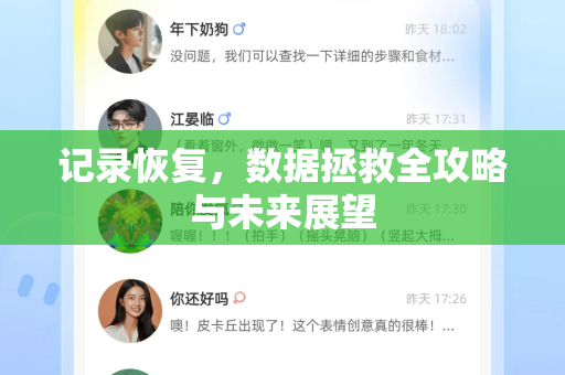 记录恢复，数据拯救全攻略与未来展望